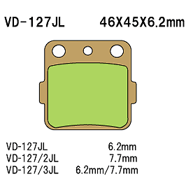 Pastillas de freno sinterizadas Vesrah VD-127JL: VD-127JL - Imagen 1 de 1