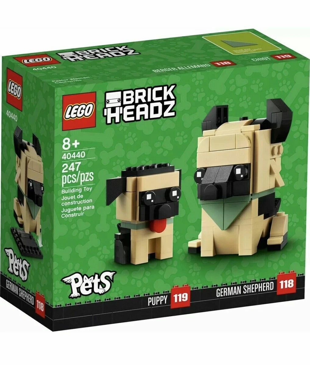40440 GERMAN SHEPHERD pets NEW lego legos set brickheadz brick