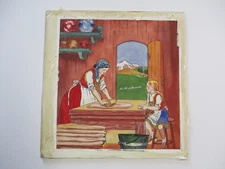 NINO MACNIGHT ORIGINAL PAINTING ANTIQUE BOOK  ILLUSTRATION VINTAGE LISTED ARTIST