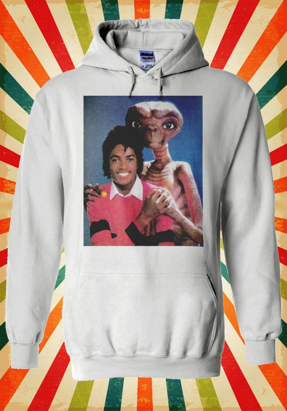 Alien E.T. Hugs Michael Jackson Unisex Hoodie