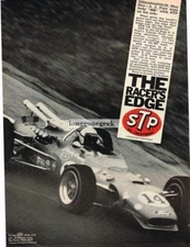 1967 STP Oil Treatment A J Foyt Wins Indy 500 Vintage Ad 