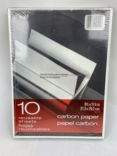 Black carbon Mill finish paper, 8-1/2x11-1/2, 10 sheets (043100401148)