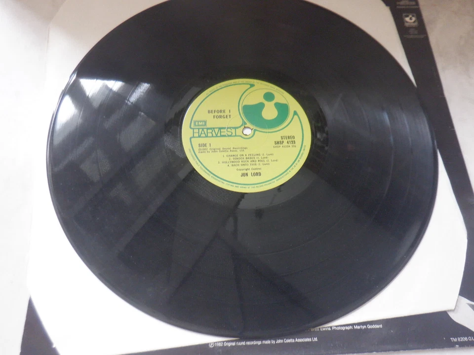 Jon Lord (Deep Purple) Before I Forget original UK LP vinyl EX RARE! - Image 3 of 3