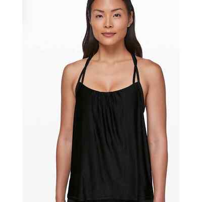 Lululemon Flow Y 2 in 1 tank top black 6 | eBay