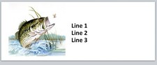 Personalized Address labels Fishing Fish Jumping Out  (jx 82)