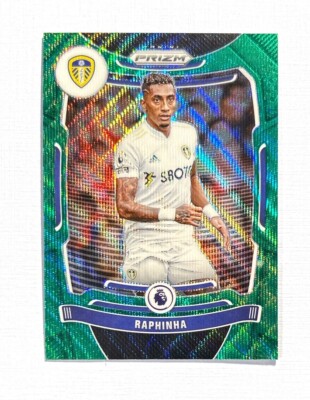 Raphinha ~ 2021-22 Panini Prizm Premier League ~ Green Wave Raphinha ~ 2021-22 Panini Prizm Premier League ~ Green Wave