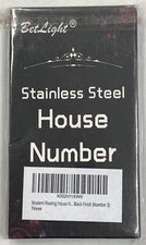 BET LIGHT Stainless Steel BLack Finish Floating 5"    #3 House Numbers Address