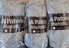 Patons Metallic Sea Breeze Lot Of 3 Skeins 95219 Medium yarn