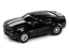 New Auto World 2010 Black Silver Chevy Camaro Xtraction HO Slot Car Runs on AFX