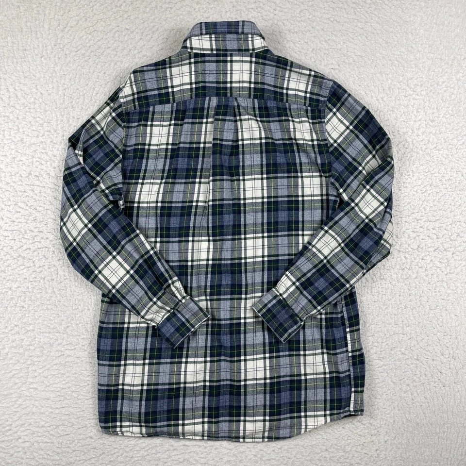 Vineyard Vines Shirt Boys XL Green Blue Plaid Youth Whale Preppy Flannel School - Image 2 of 4