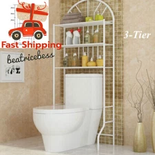 3 Tier Over The Toilet Storage Rack Cabinet Organizer Shelf Bathroom Space Saver