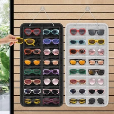 Hanging Eyeglasses Storage Bag Sunglasses Organizer Wall Stand Glasses Holder