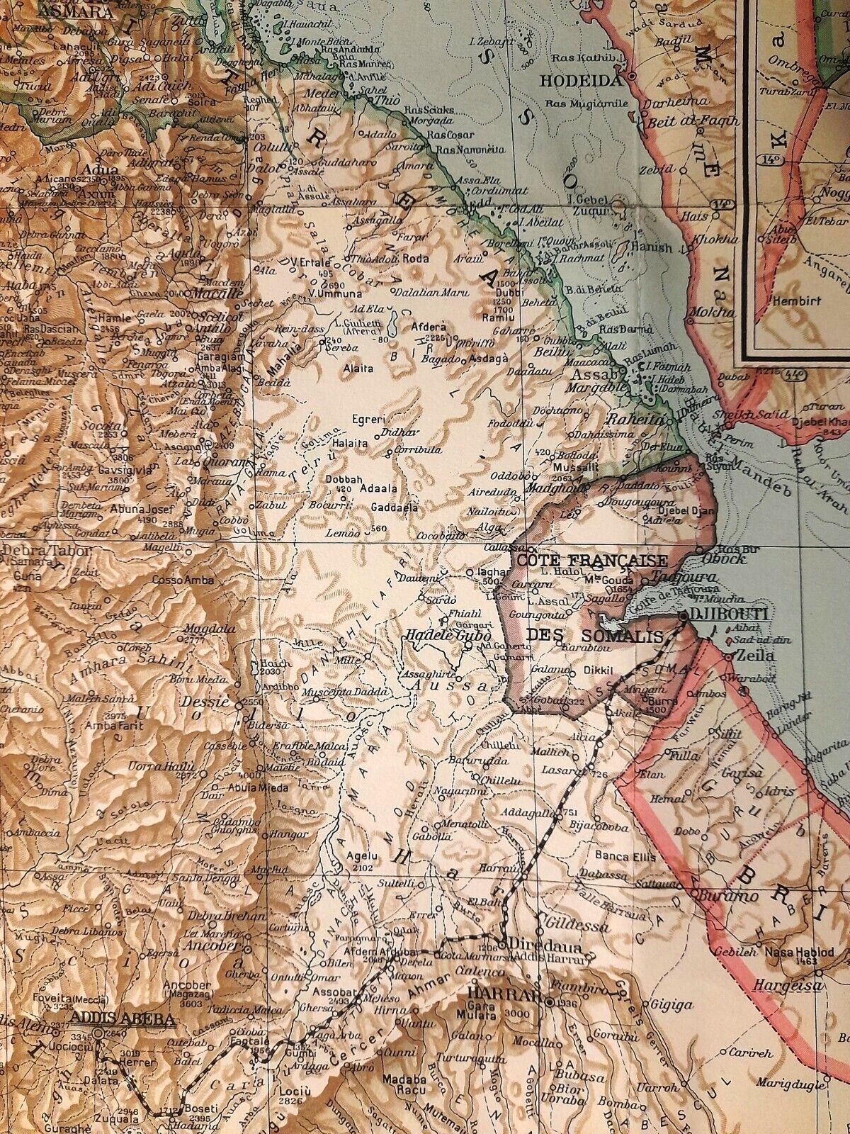 Carta geografica antica AFRICA COLONIALE ITALIANA ante 2° GUERRA MONDIALE 1935 Najpopularniejsze najniższa cena