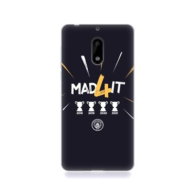 OFFICIAL MANCHESTER CITY MAN CITY FC 2021 CHAMPIONS GEL CASE FOR NOKIA PHONES 1