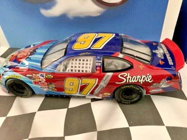 Hot Wheels Racing 2003 1/24 #97 Kurt Busch Sharpie Superman Justice League Ford - Image 2 of 2
