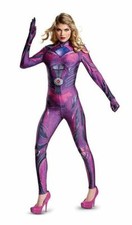 Disguise Saban Power Rangers Pink Ranger Halloween Adult Women Bodysuit Costume