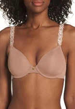 NATORI 732080 Pure Luxe T-Shirt Smooth Contour Bra Dulce New Size 34D
