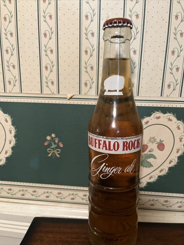 Full 10 Oz. Buffalo Rock Ginger Ale Soda Bottle - 第 2/6 張圖片