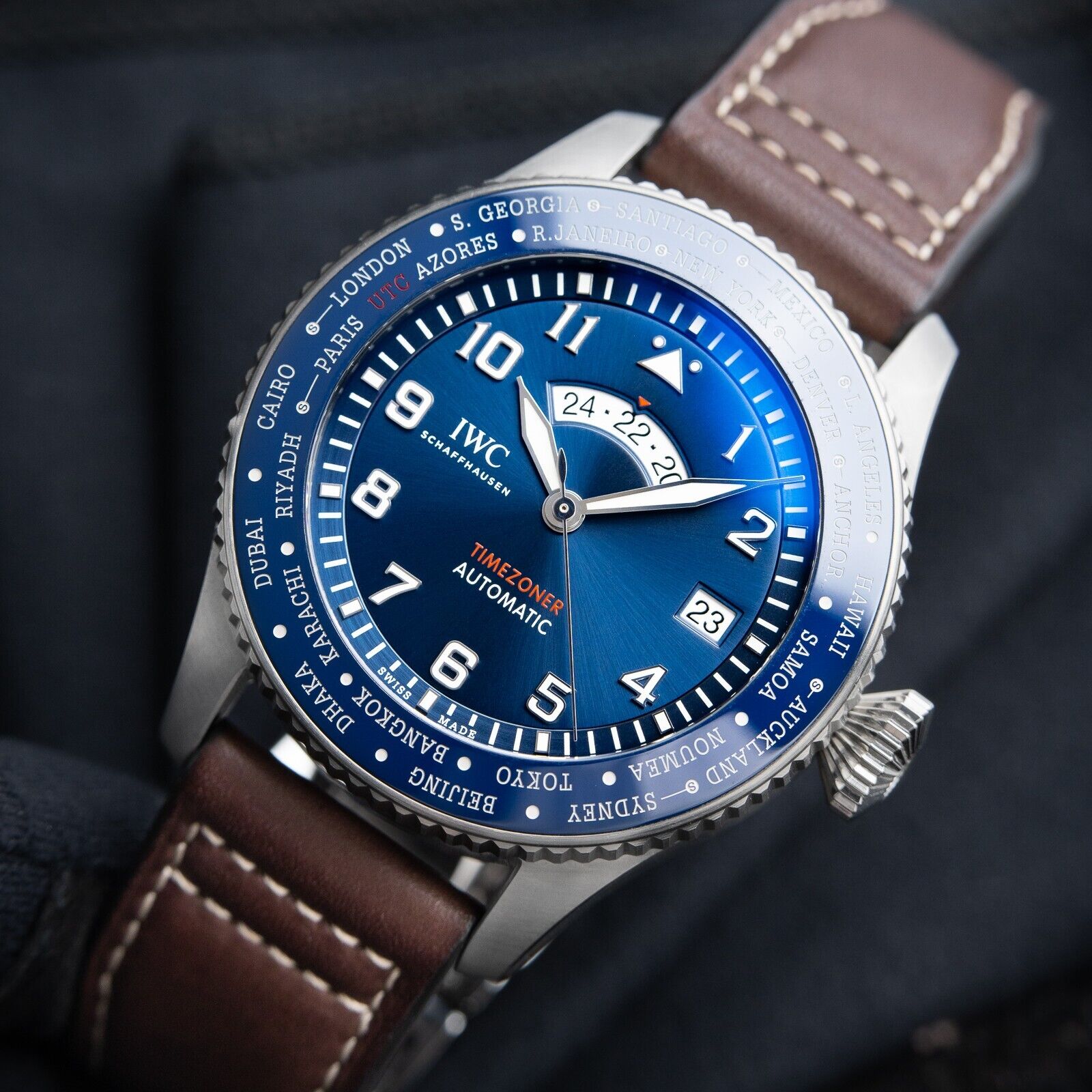 IWC Pilot's Watch Timezoner Le Petit Prince Limited Edition GMT Blue Dial 46mm