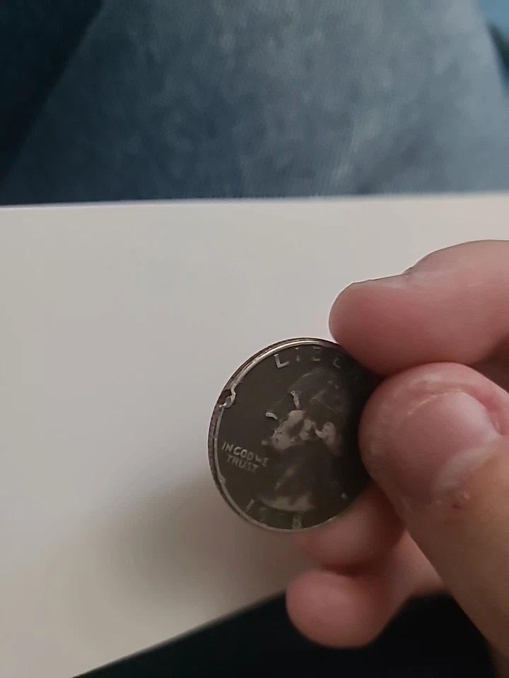 MULTIPLE ERROR 1978 QUARTER DIE CLASH FILLED MINT MARK HARD CLASH ERRORS - Image 3 of 4