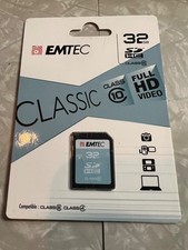 EMTEC 32GB SDHC CLASS 10 CLASSIC Memory Card FULL HD VIDEO