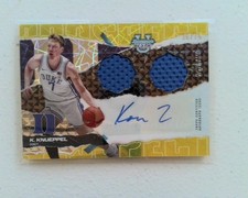 2024-25 Bowman's Best Yellow Lazer Refractor Kon Knueppel Rookie JERSEY AUTO /75