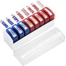 Self Inking Office Stamp Set for Approved Pai...
