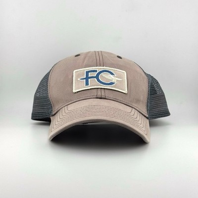 Sunfaded Patagonia FC FCD Anvil Patch Mesh Distressed Trucker Hat Snapback Cap