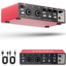 Audio Interface 24Bit/192kHz, USB Audio Interface for Recording, Songwriting,...