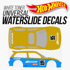 164 Scale Spoon Honda Custom White Toner Universal Waterslide Decals For Hot