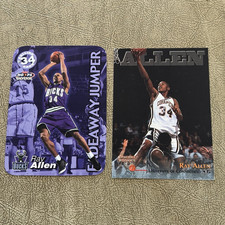 Ray Allen Rookie Card Lot SkyBox & Score Board Bucks & UConn 1996-97 NBA