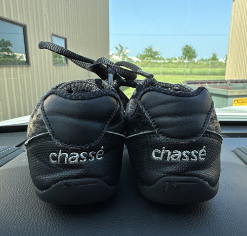 Chassé girls Black Lace-Up Jazz & Hip Hop Dance Shoes Sneakers