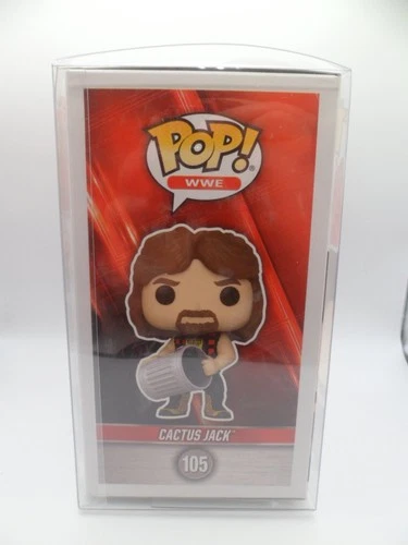Funko Pop! WWE Cactus Jack 105 Gamestop Exclusive w/ Protector Case