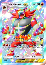 Pokemon Pocket TCG Trading Card 2 Star Shiny Incineroar EX Mega Rising DIGITAL