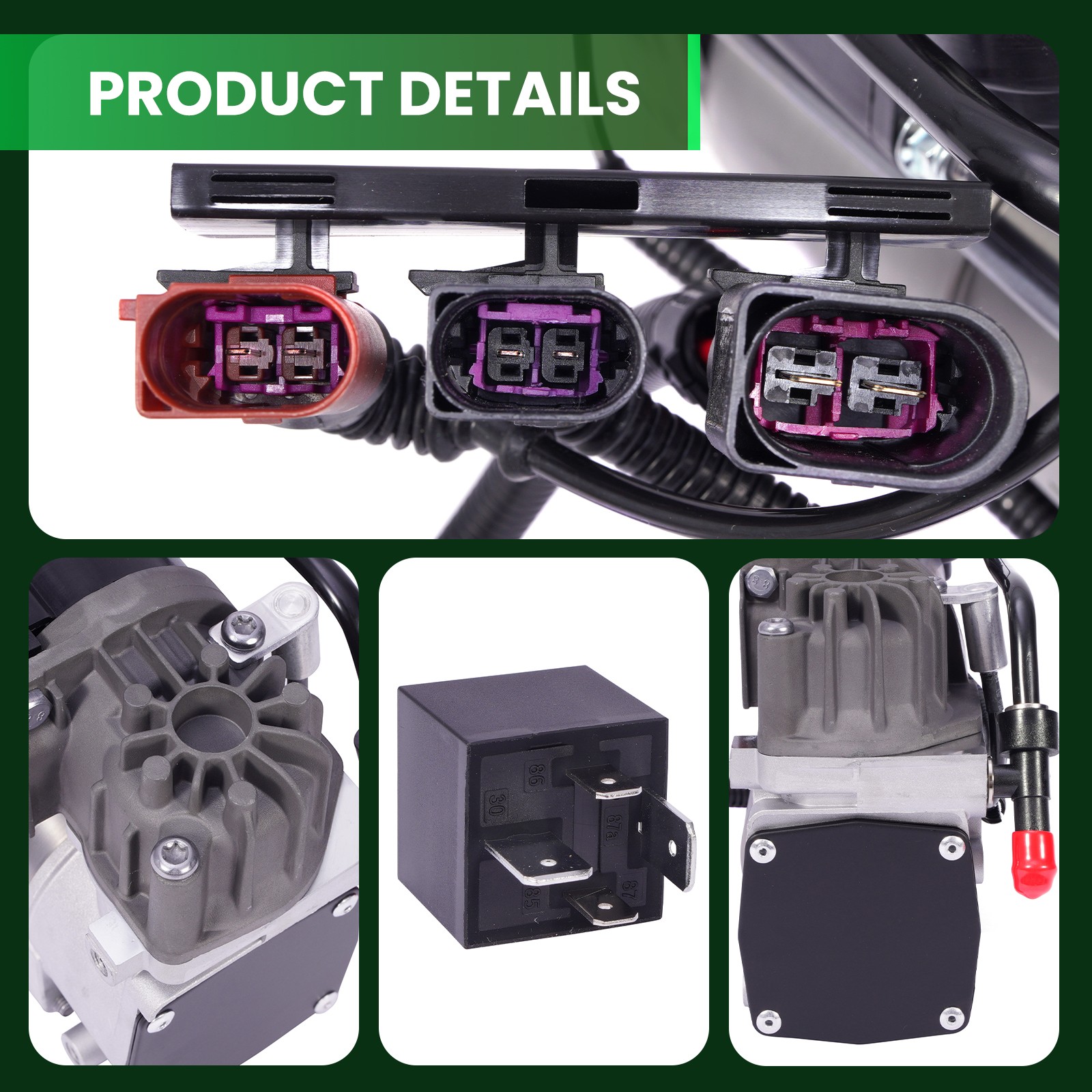 Air Suspension Compressor Fit Bentley Continental Flying Spur Volkswagen Phaeton