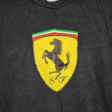 Scuderia Ferrari Shirt Mens Medium Black F1 Racing Horse Sorts Car Graphic logo