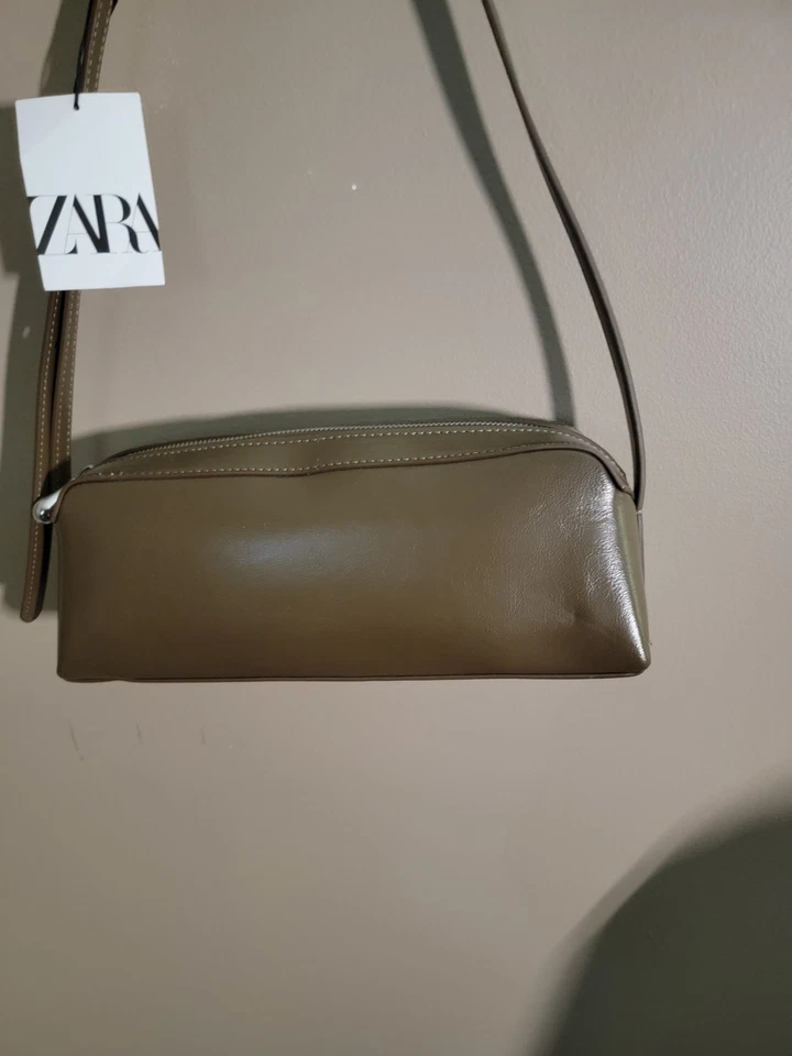 Elegante bandolera y bandolera Zara con doble correa Foto 3 de 4