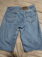 Vintage Levis 505 Orange Tab Shorts Mens 33 32 Light Wash Made in USA 1994