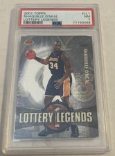 2001-02 Topps #LL1 Shaquille O'Neal Lottery LegendsLos Angeles Lakers- PSA 7-HOF