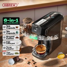HiBREW 6-in-1 Capsule Coffee Machine Hot/Cold Dolce Gusto & Nespresso Compatible