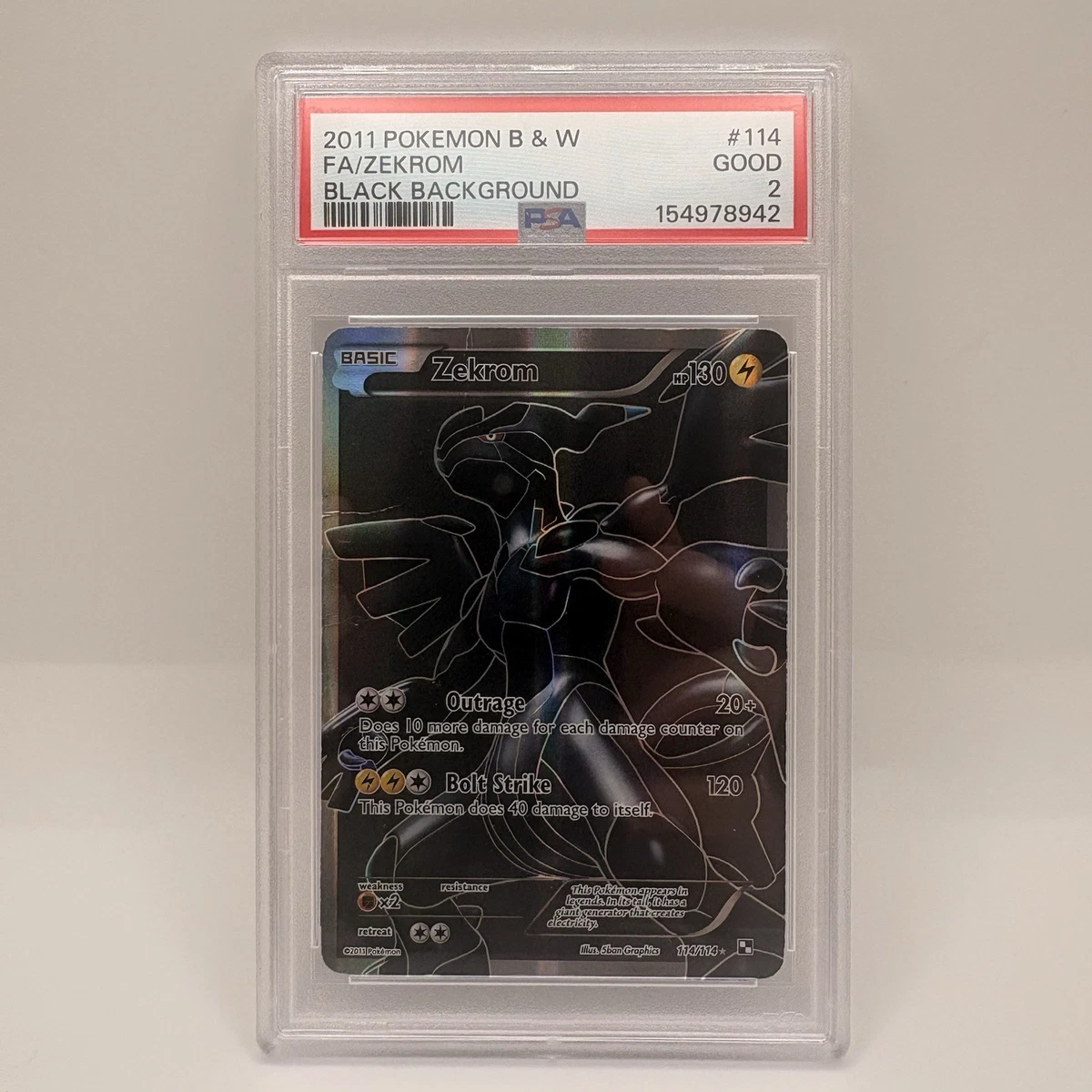 ultra rare pokemon cards black and white Pokemon Black & White Zekrom 47/114 Holo Rare Single Card