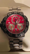 TAG Heuer Formula 1 Quartz Chronograph Date 42mm CAC1112 Red Dial Box