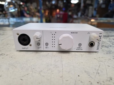 Arturia MiniFuse 1 Portable 1x2 USB Type-C Audio Interface- White