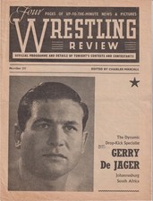 WRESTLING REVIEW No.231 @ Finsbury Park 16th April 1963 Tooma Hoffman Gordienko