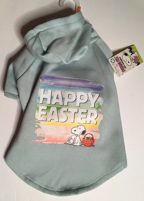 PEANUTS SNOOPY HAPPY EASTER DOG HOODIE SWEATSHIRT SIZE MEDIUM NWT