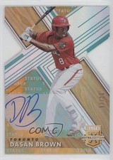 2019 Panini Elite Extra Edition Status Tie-Dye Die-Cut 3/10 Dasan Brown Auto ms9