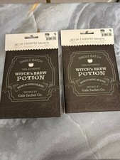 6 Halloween Witch’s Brew Potion Scented Sachets Gothic Home Fragrance