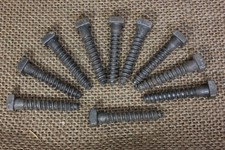 3/8” Square Head 10 Lags Bolts 1/4" X 1 1/2” Black Steel Screw Blacksmith Rustic 3/8” Square Head 10 Lags Bolts 1/4" X 1 1/2” Black Steel Screw Blacksmith Rustic - Image 1