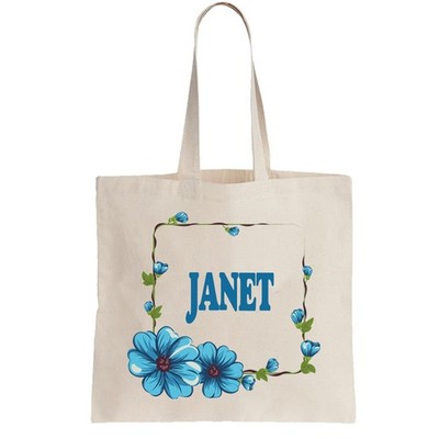 JANET Damen personalisierte Einkaufstasche Tragetasche Weihnachtsgeschenk Geburtstag