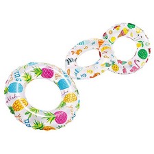 Intex - 59230EP - Multicolored Vinyl Inflatable Swim Ring Floating Tube